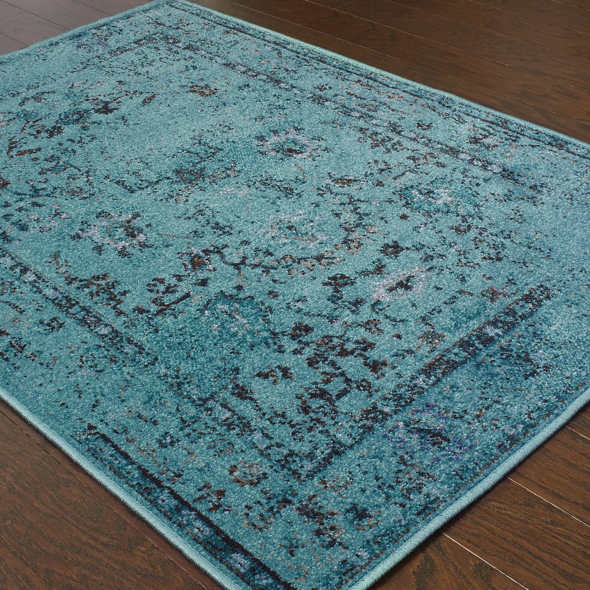 Bartow Tealgray Area Rug And Reviews Joss And Main